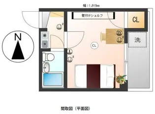 フローラル萩中【2階】の間取り