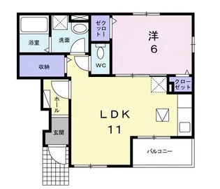 ベル アンジュ SN【1階】の間取り