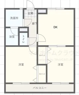 ベロウ川崎【3階】の間取り