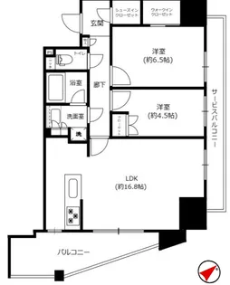 レーベン川口元郷Sta.Front【10階】の間取り