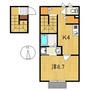 エスポワール【2階】の間取り