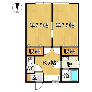 メゾン菊谷【1階】の間取り