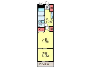 ワンズスタイル平野【2階】の間取り