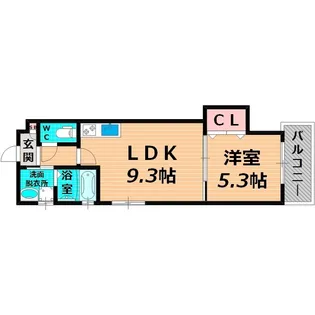 GMヒルズ今津北B棟【1階】の間取り