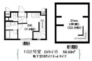 Residence Nakameguro【1階】の間取り