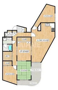 ルートマンション【3階】の間取り