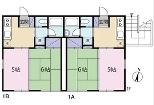 プロスパーハウス【1階】の間取り
