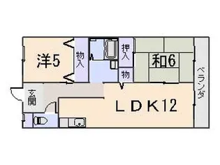 ターンドール西野【1階】の間取り