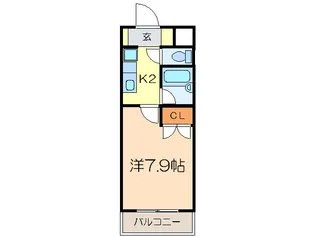 第2コーポ魚半の間取り