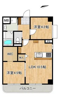 ホーユウパレス横浜西谷【3階】の間取り