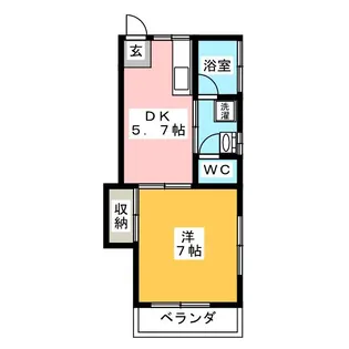 ハルナコーポ【2階】の間取り