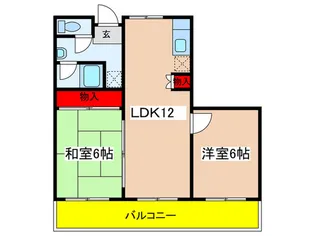 ファインコート山田【2階】の間取り