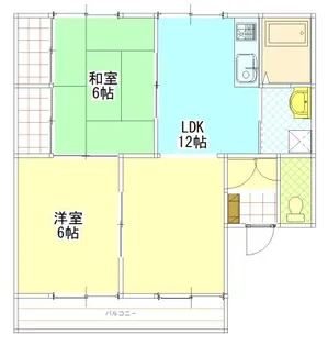 サンパークK【2階】の間取り
