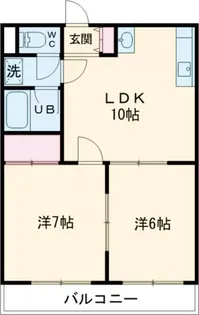 ニュー大寛ハイツ【1階】の間取り