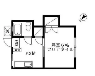 メゾンフルール(千駄木)【1階】の間取り