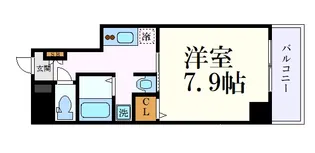 アーバンフラッツ伏見【8階】の間取り