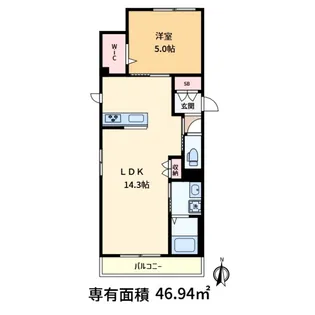 メゾン・ドゥ・ボヌール【3階】の間取り