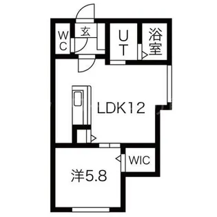 アルファー美園【4階】の間取り