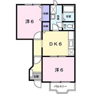 アルコバレーノ【1階】の間取り