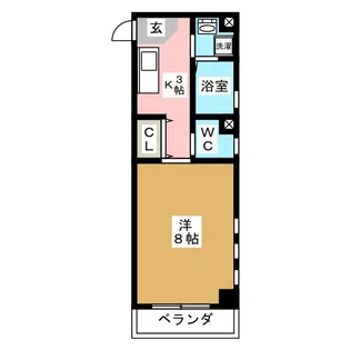 ライティング松戸【6階】の間取り