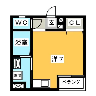 サニーサイド【2階】の間取り