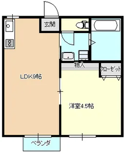 椎木ハイツ【2階】の間取り