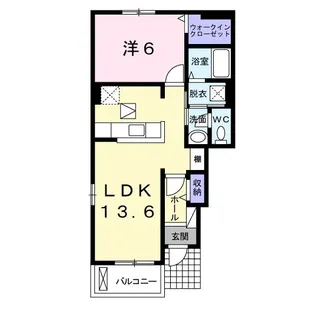 ア・ミューゼII【1階】の間取り