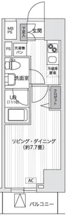 Primal Gotanda【7階】の間取り