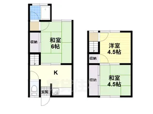 ヒロタマンション西【2階】の間取り