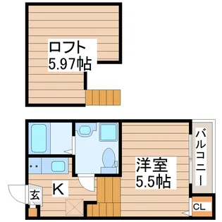 エヴァンコートII【1階】の間取り
