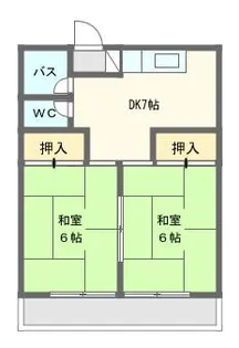 コーポ浜金【2階】の間取り