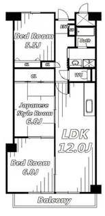 エヌビル稲毛【3階】の間取り