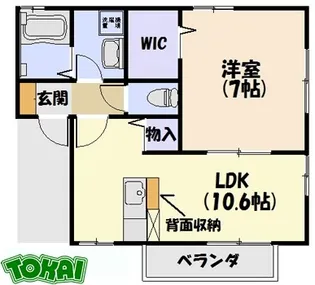VILLA STREAM【1階】の間取り
