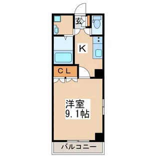 グランディール【3階】の間取り