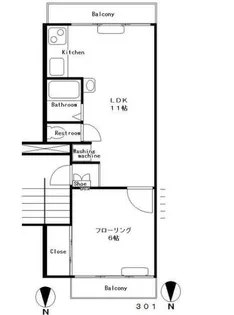 泰平ビル【3階】の間取り