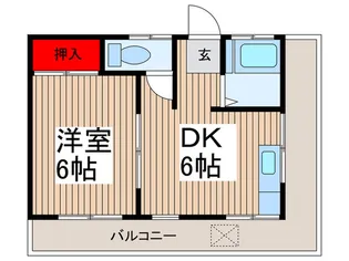 ティアラ奥戸【4階】の間取り