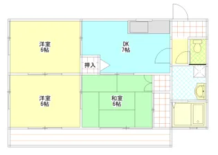 ビラパークサイド【2階】の間取り