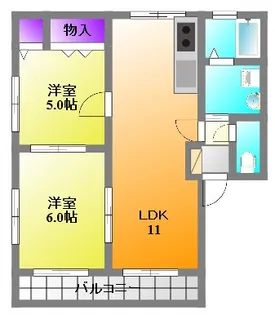 サニーコート諏訪【2階】の間取り