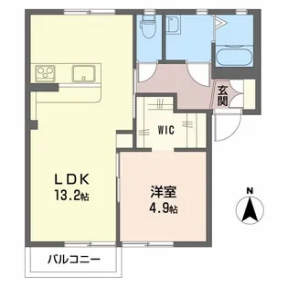 フォーレスENDO A【1階】の間取り