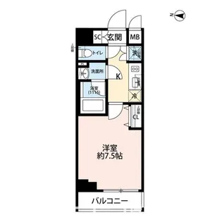プレール・ドゥーク本所吾妻橋III【5階】の間取り