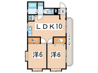 ズーデン第3【3階】の間取り