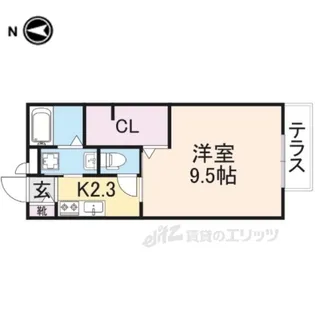アルカンシェル・ディス【1階】の間取り