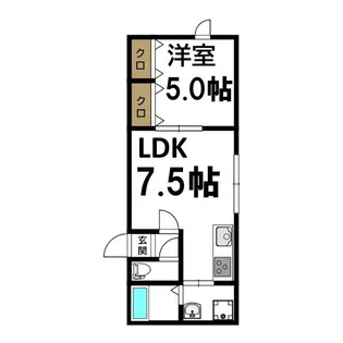 ソロコンテ宮の森【3階】の間取り