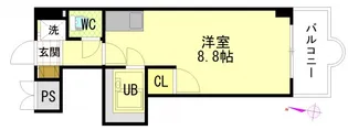 セントラルリバー祇園【2階】の間取り