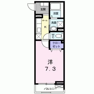 プレステージ太秦【2階】の間取り