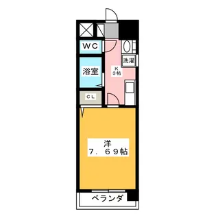 スタチーオ大曽根【3階】の間取り