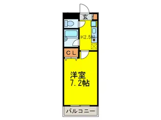 グレーコート大橋【5階】の間取り