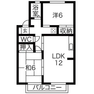 ウェスティーみずほII【2階】の間取り