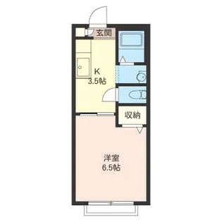 ラ・ピエス【2階】の間取り