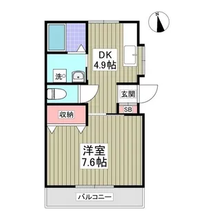 キセハイツ【2階】の間取り